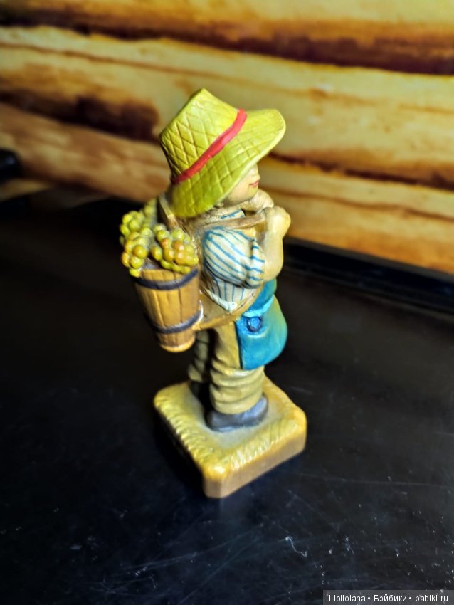 Деревянная статуэтка от Anri Сборщик Винограда (фото 6)