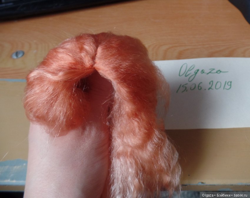 Как покрасить парик из козы