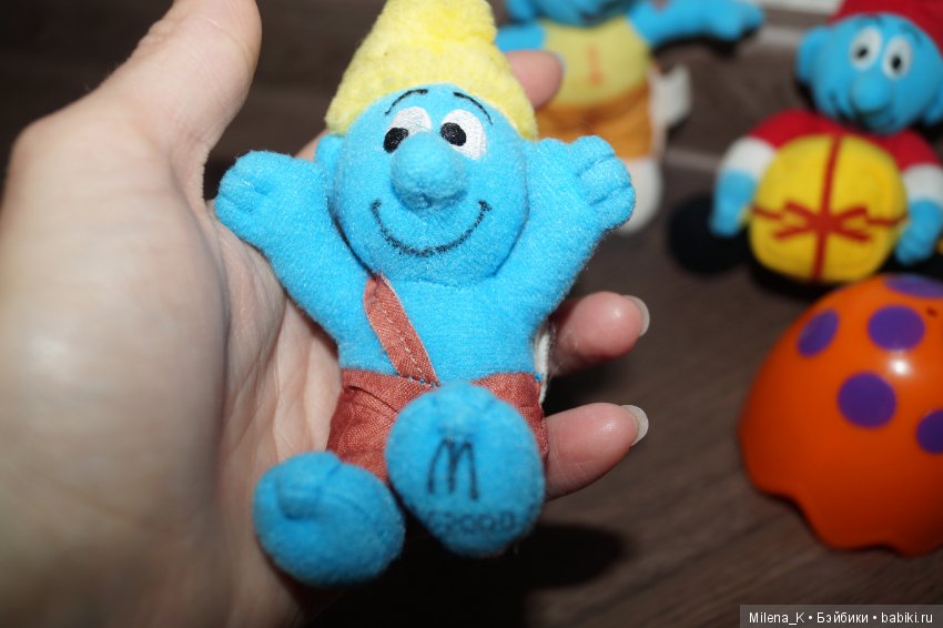 Смурф смурфик из Макдональдса 6шт с аксессуарами 2000 год (фото 5)