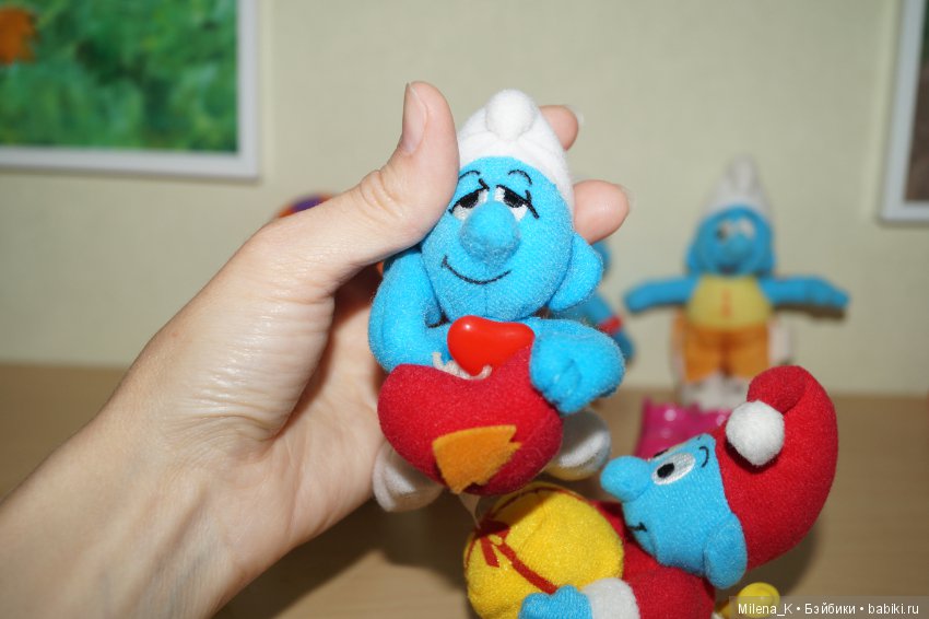Смурф смурфик из Макдональдса 6шт с аксессуарами 2000 год (фото 4)