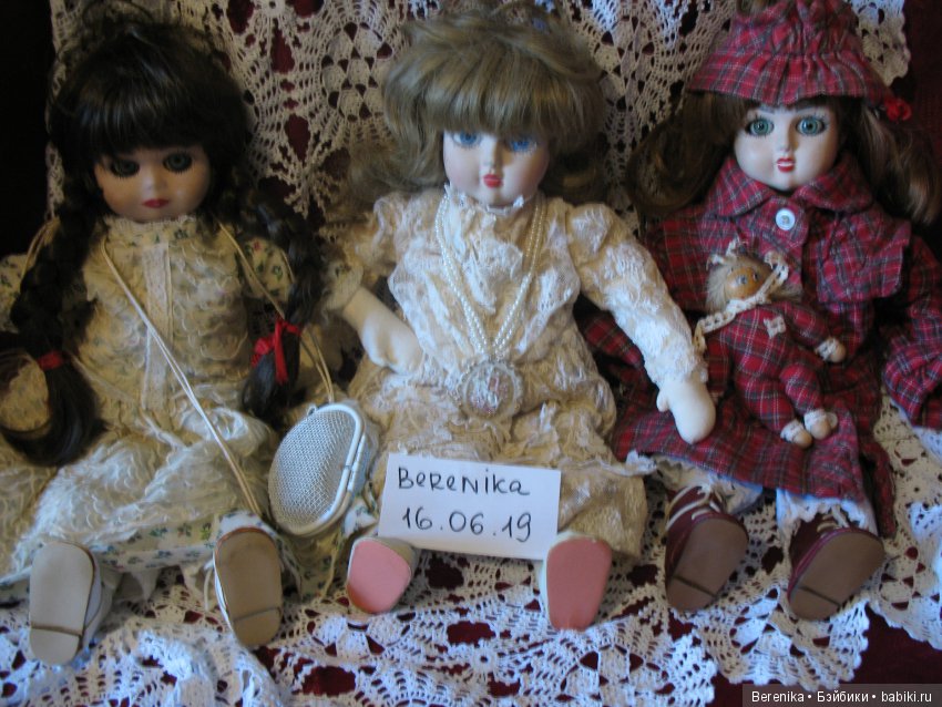 "Три сестры, три создания нежных...", авторские куклы из Германии начала 80-х от мастера HEY (фото 4)