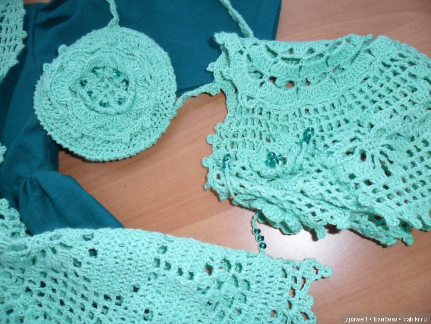 Наряд "Барышня-крестьянка" для кукол 70-75см (фото 9)