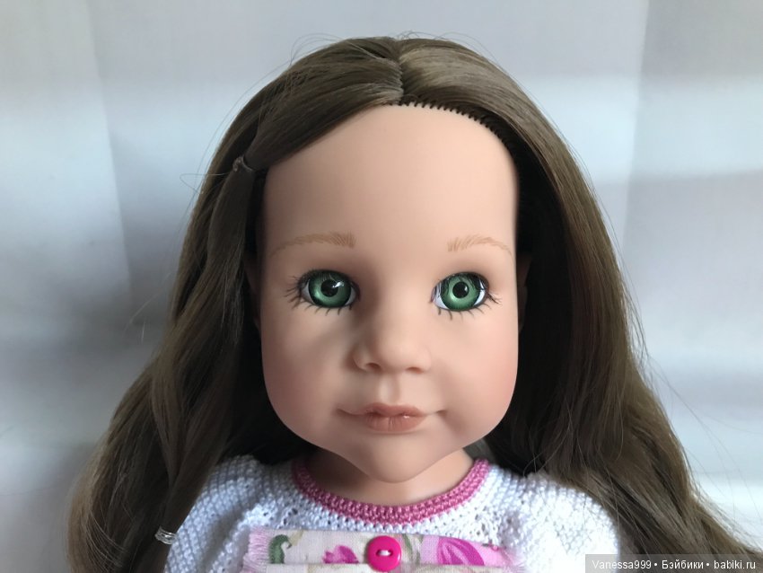 Ханна «В спортзале» с зелёными глазками 2017 г. от Готц(Gotz) (фото 10)