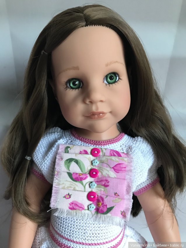 Ханна «В спортзале» с зелёными глазками 2017 г. от Готц(Gotz) (фото 9)