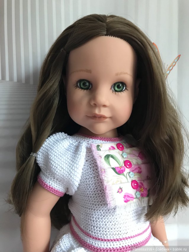 Ханна «В спортзале» с зелёными глазками 2017 г. от Готц(Gotz) (фото 7)