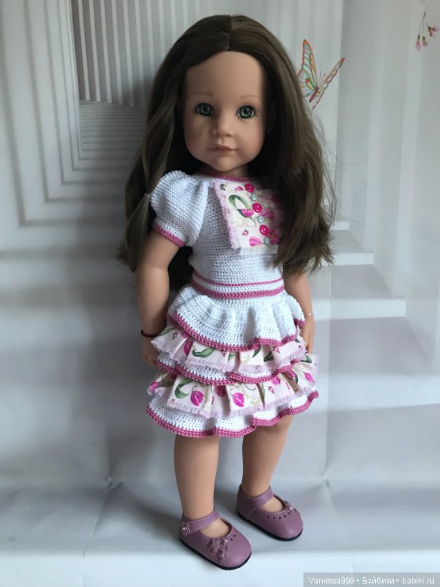 Ханна «В спортзале» с зелёными глазками 2017 г. от Готц(Gotz) (фото 6)