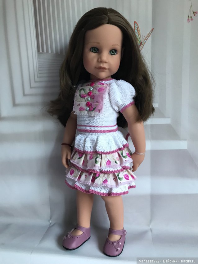 Ханна «В спортзале» с зелёными глазками 2017 г. от Готц(Gotz) (фото 4)