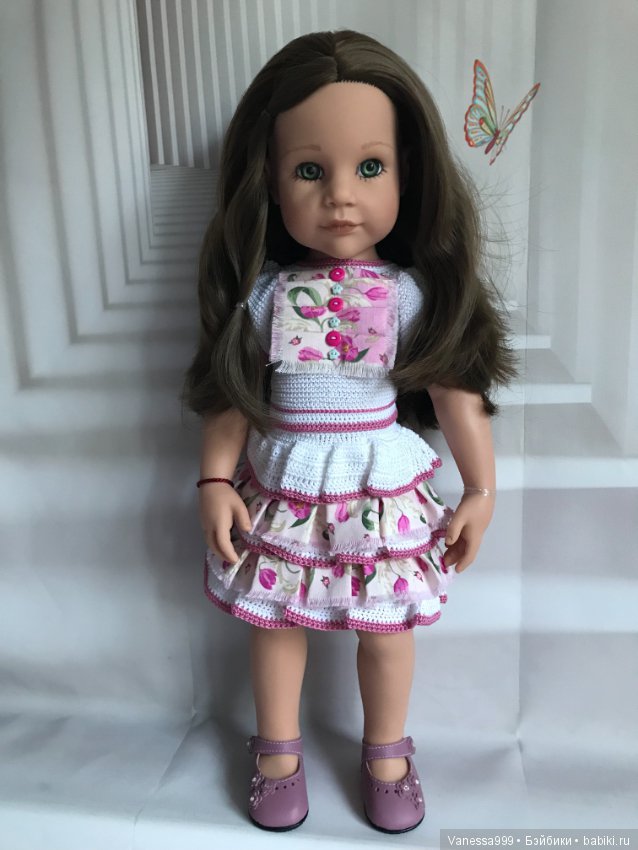 Ханна «В спортзале» с зелёными глазками 2017 г. от Готц(Gotz) (фото 3)