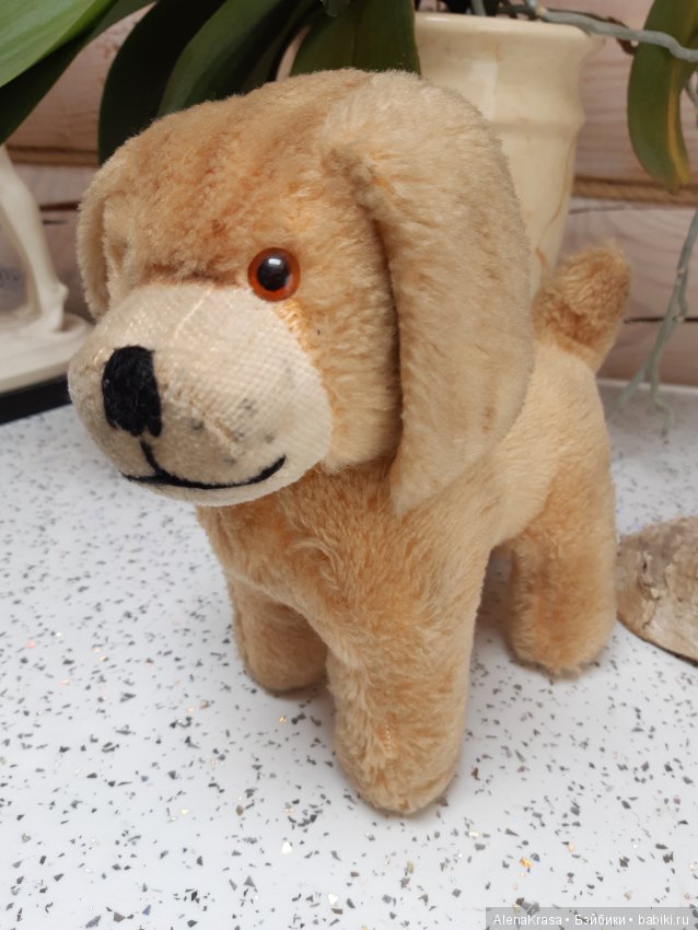 Винтажная собака ГДР — Винтажные куклы и игрушки детства