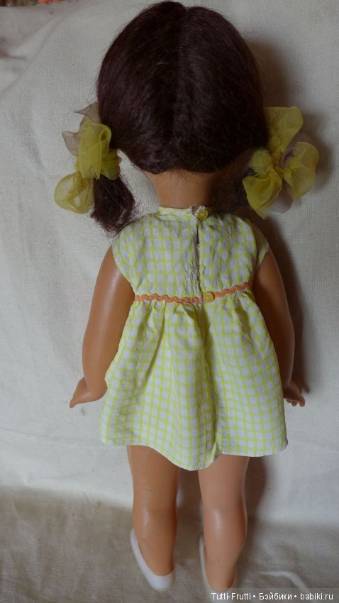 Кукла СССР паричковая ,Днепропетровск 65 см,клеймо Кошка,во всем родном (фото 3)