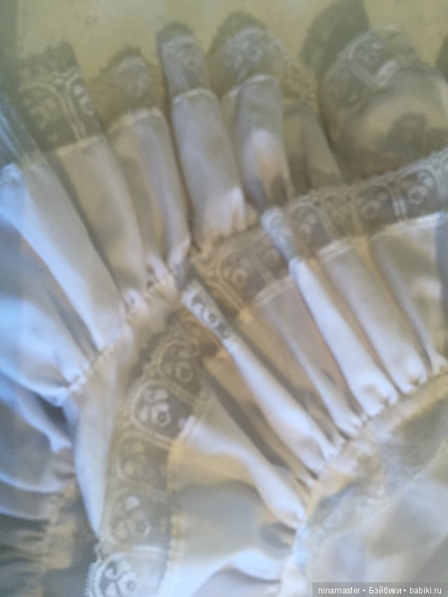 Фарфоровая куколка в крестильной одежде (фото 7)