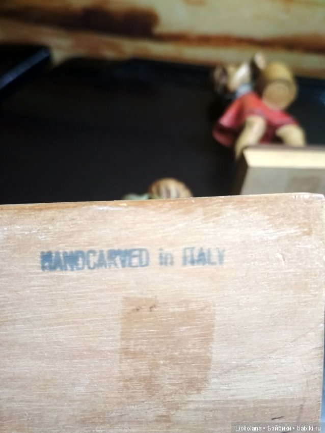 Пара деревянных статуэток Концерт. Anri (фото 5)