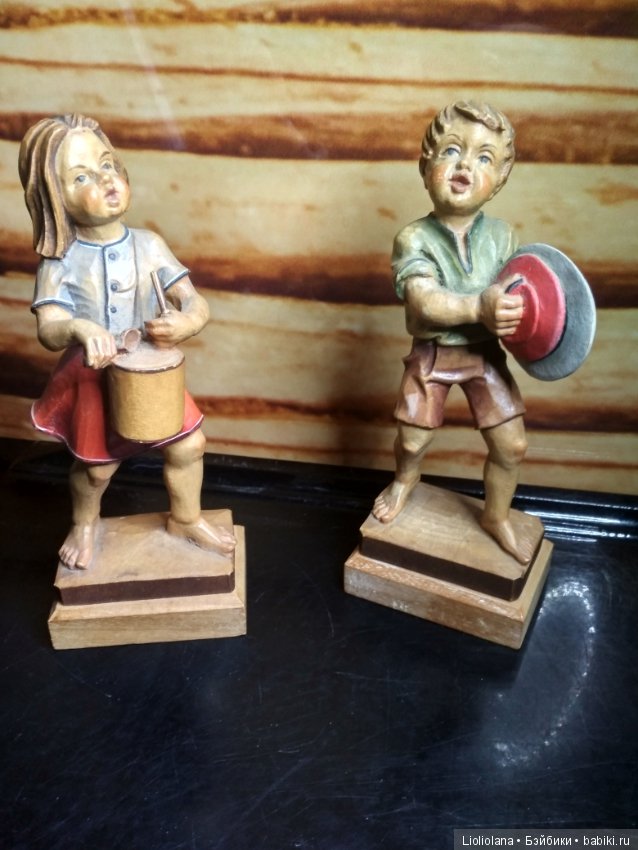 Пара деревянных статуэток Концерт. Anri (фото 2)