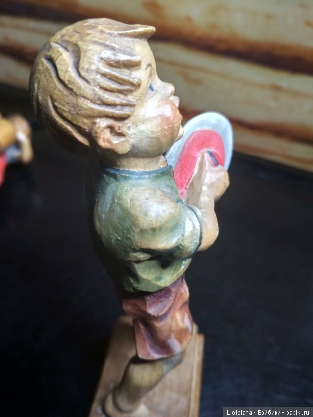 Пара деревянных статуэток Концерт. Anri (фото 10)