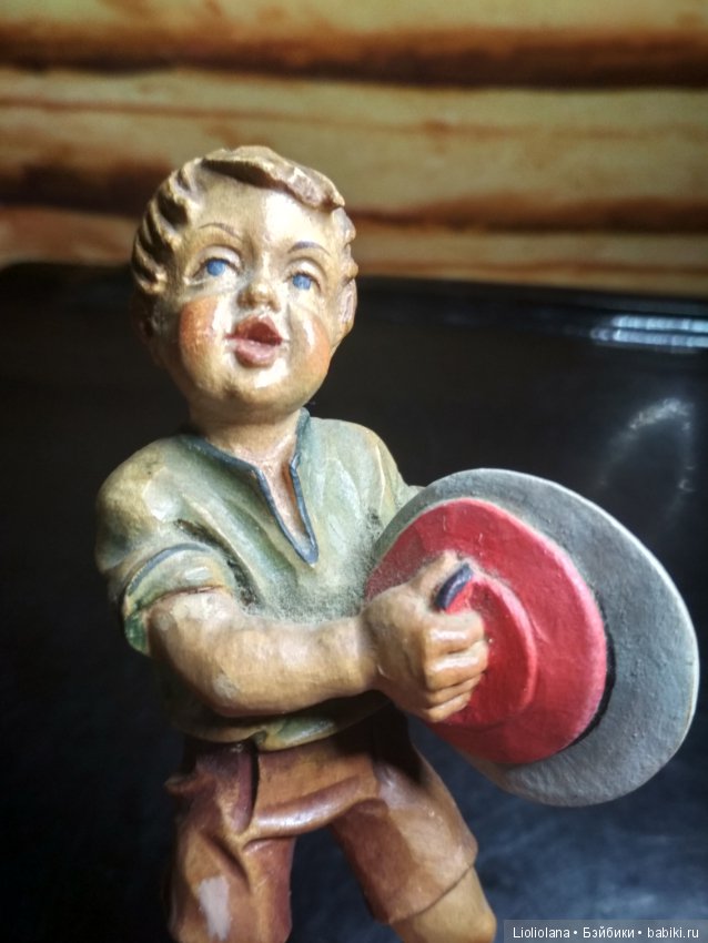 Пара деревянных статуэток Концерт. Anri (фото 6)