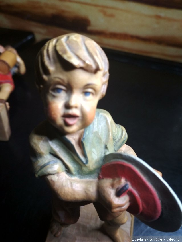 Пара деревянных статуэток Концерт. Anri (фото 7)