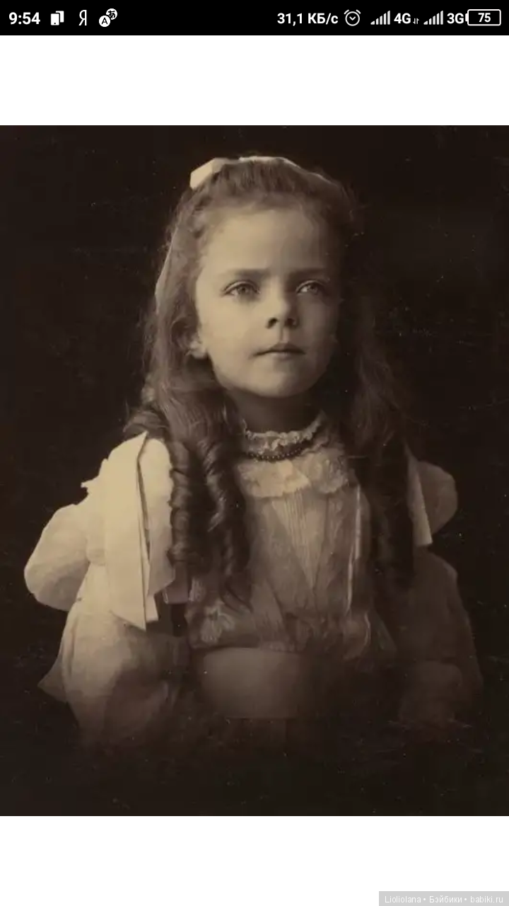 Фарфоровая портретная кукла Алиса Рузвельт от Kathy Redmond. 1990 год