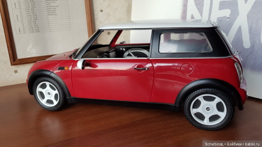 Реалистичная машина для кукол формата 1:6. Mini Cooper (фото 4)
