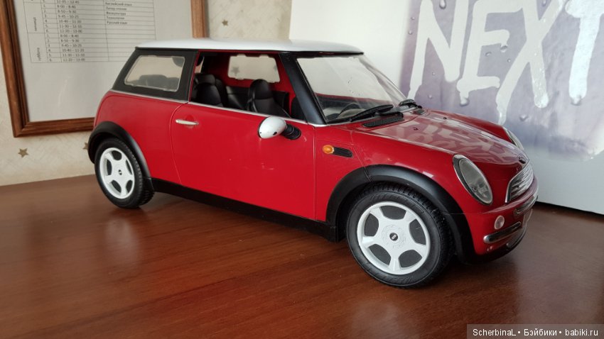 Реалистичная машина для кукол формата 1:6. Mini Cooper (фото 2)