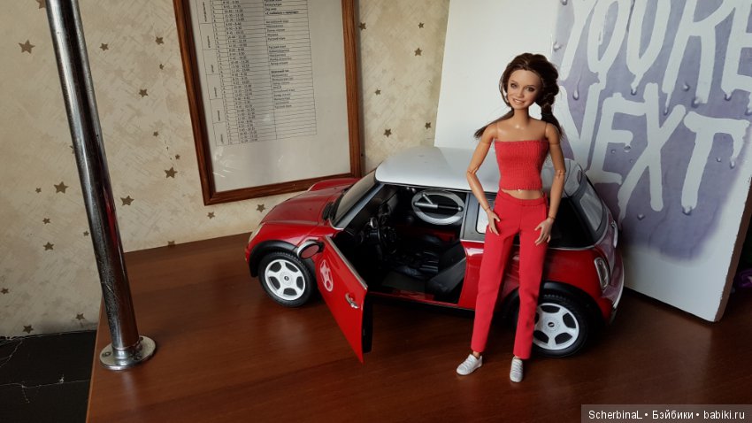 Реалистичная машина для кукол формата 1:6. Mini Cooper (фото 6)