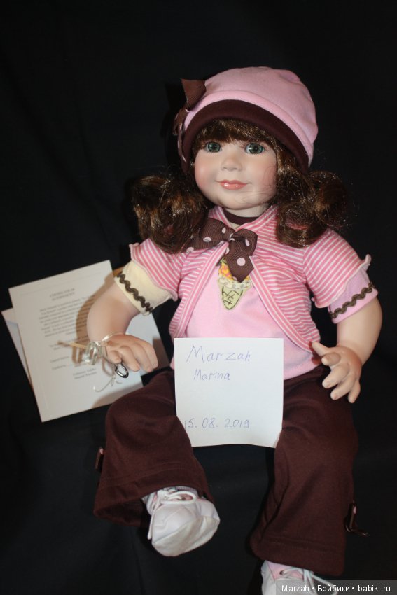 Малотиражная коллекционная куколка Marie Osmond по имени Ice Scream-You Scream номер 55/300 (фото 10)