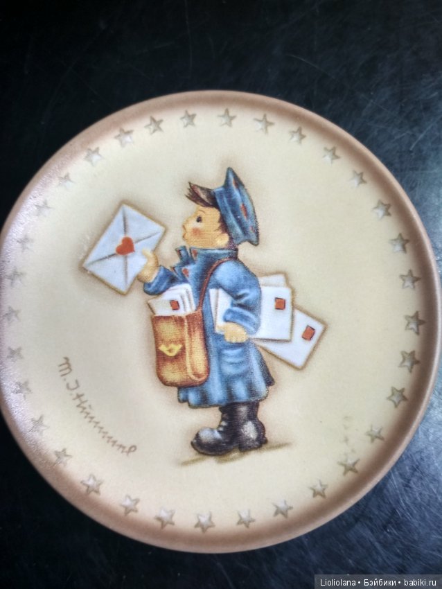 Пара декоративных фарфоровых тарелочек от Goebel (фото 3)