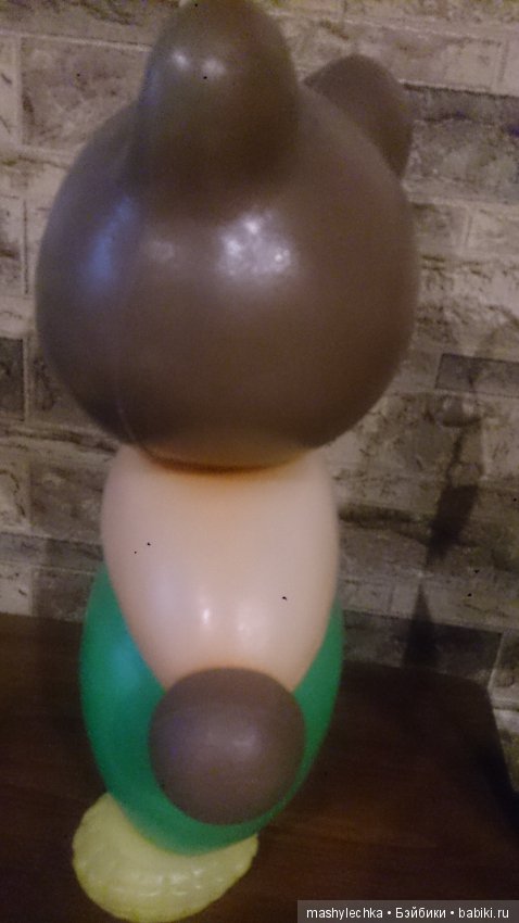 Любителям медведиков - винтажный пластмассовый Миша (фото 5)