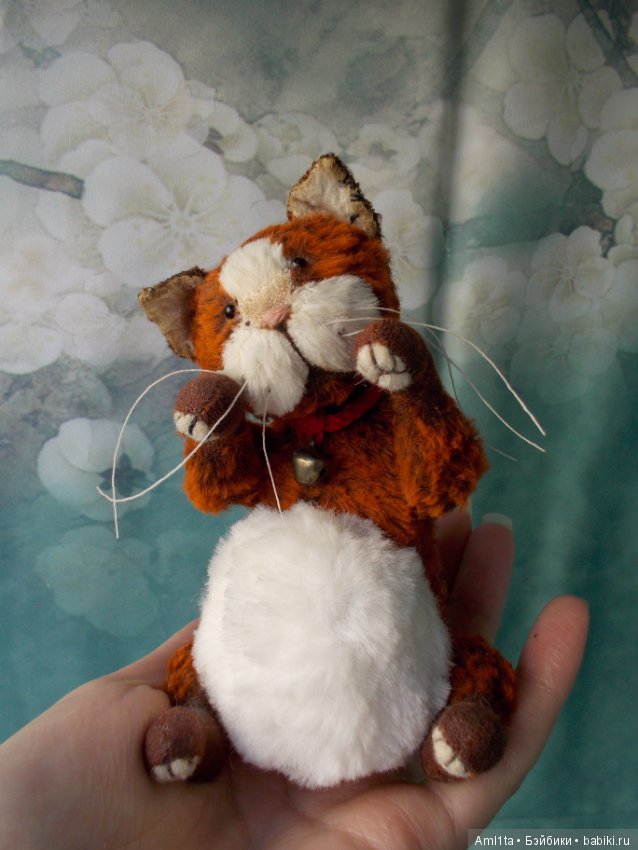 Авторский teddy, тедди-котик, приносящий удачу
