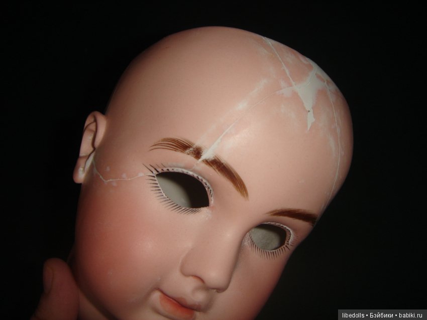 Реставрация антикварных кукол. фарфор. точечная. не акрил (фото 5)