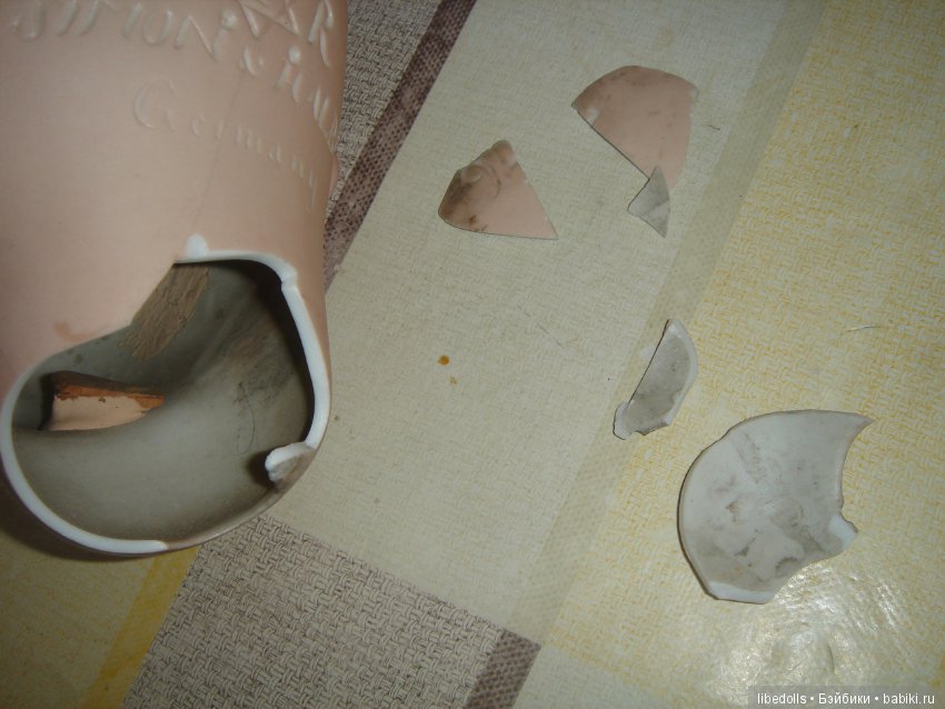 Реставрация антикварных кукол. фарфор. точечная. не акрил