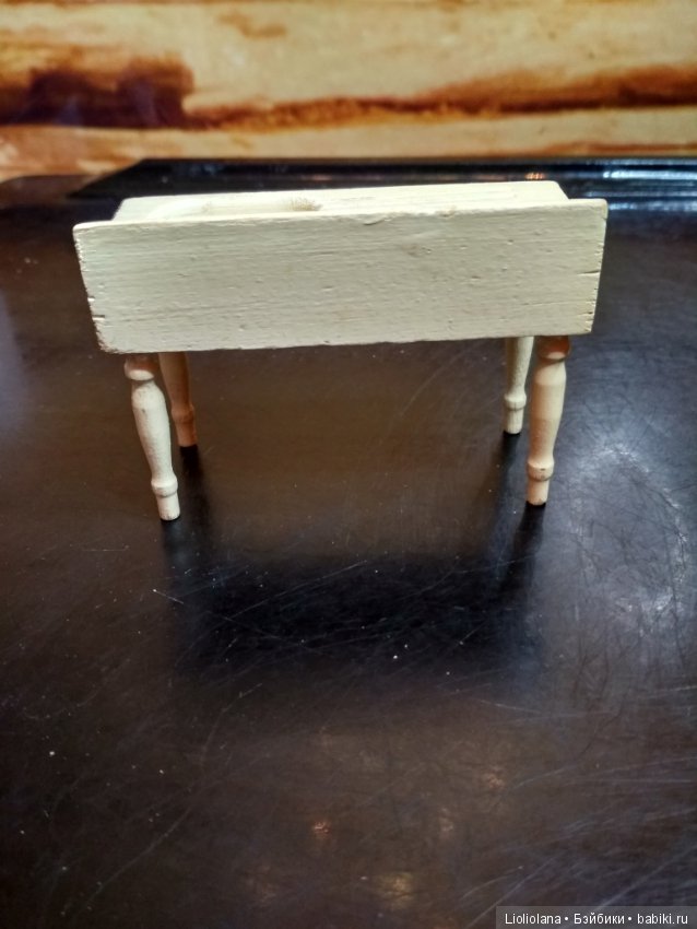 Набор винтажной деревянной мебели для ванной комнаты (фото 5)