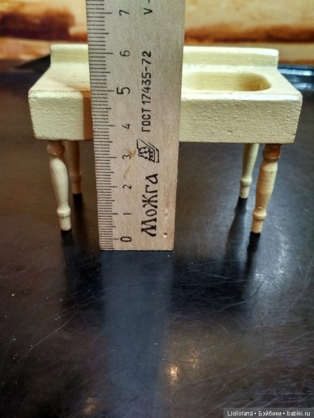 Набор винтажной деревянной мебели для ванной комнаты (фото 6)