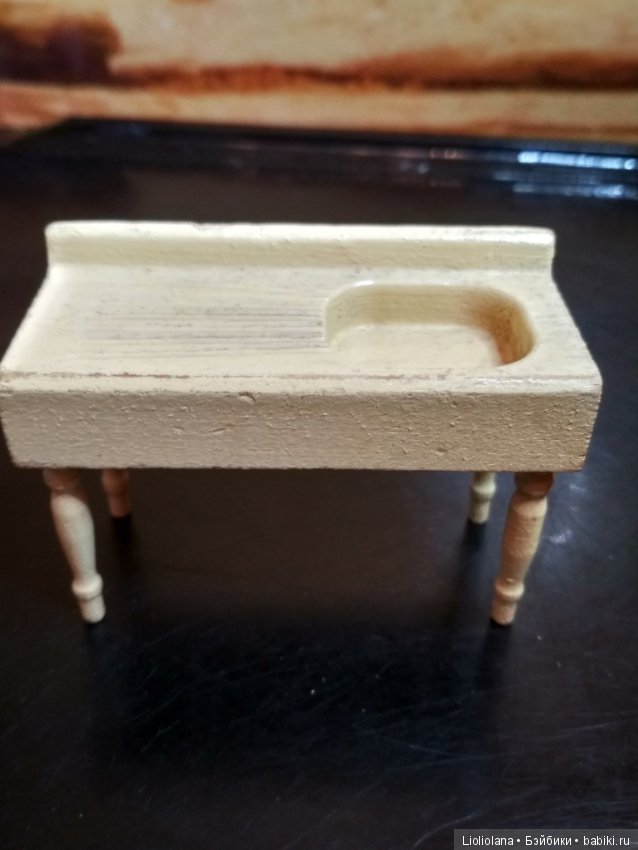 Набор винтажной деревянной мебели для ванной комнаты (фото 3)