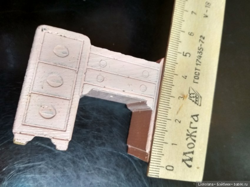 Набор винтажной деревянной мебели для ванной комнаты (фото 8)