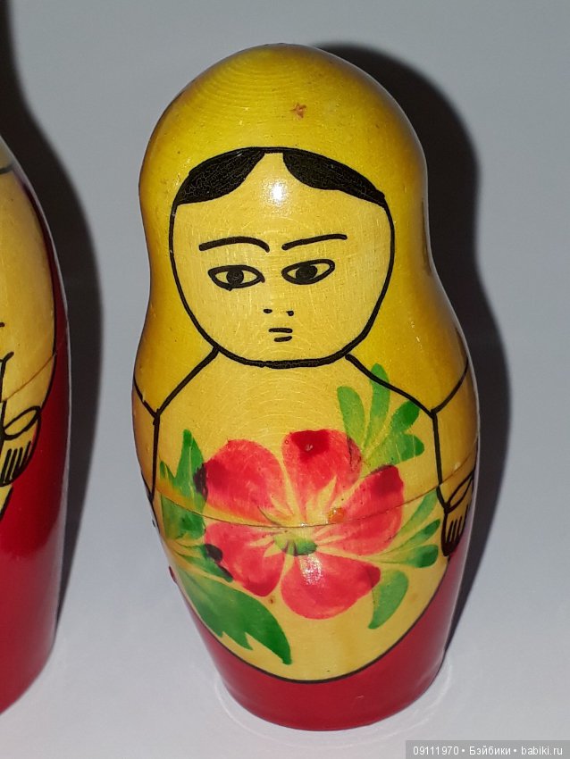 Советские матрёшки. Набор 6 штук. Горьковская фабрика ( этикетка). 1963 год (фото 5)