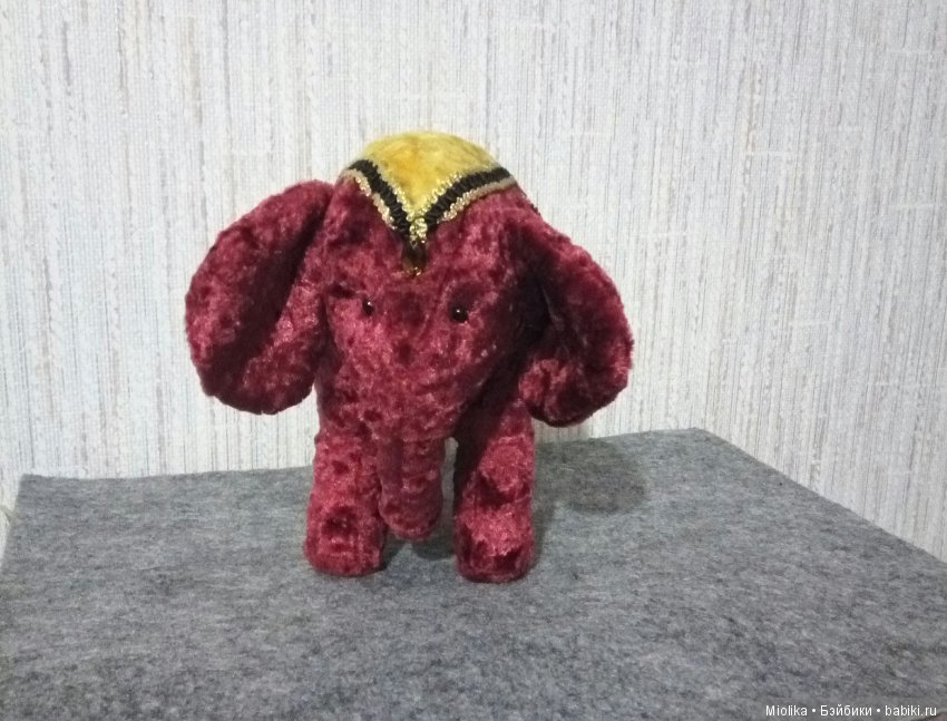 Слоник плюшевый ( до 15 февраля 1000р) (фото 4)