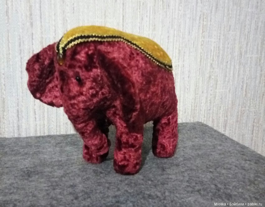 Слоник плюшевый ( до 15 февраля 1000р) (фото 6)