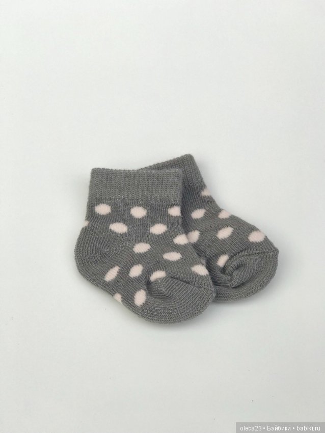 Носочки (2 пары) для кукол ростом 42-50 см (фото 4)