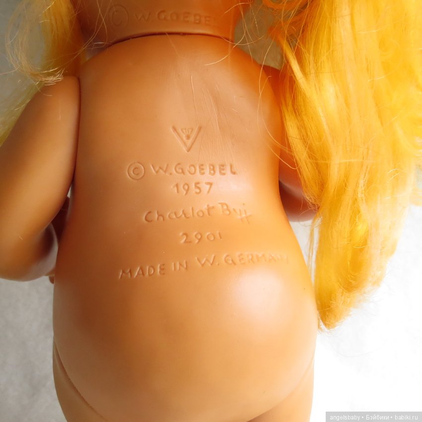 Винтажная куколка от Goebel. Длинные волосы! . Редкий молд 1957 г. Goebel Charlot (фото 4)