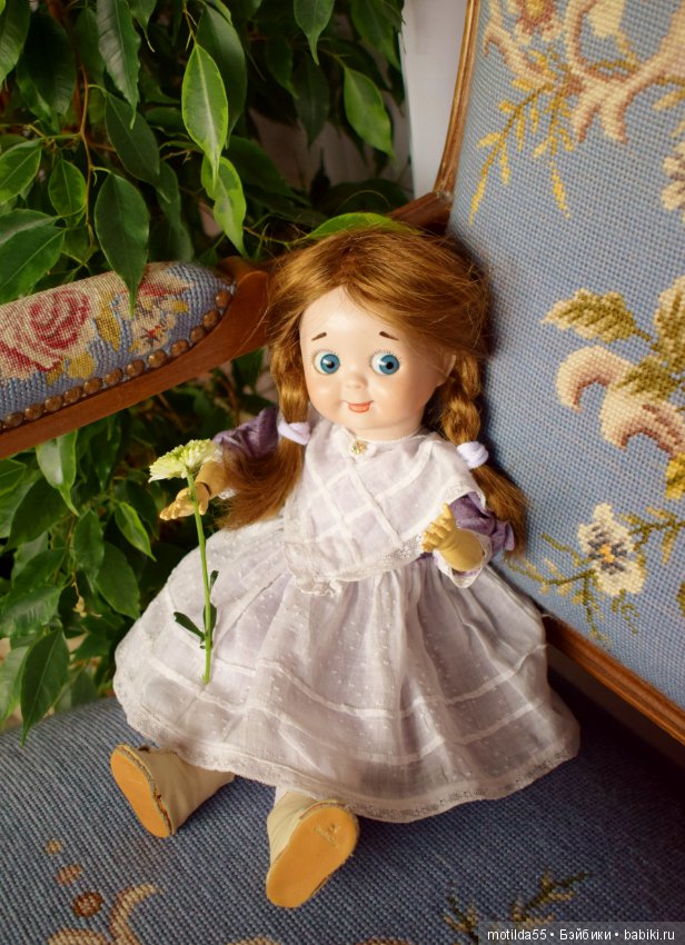 Винтажная реплика красотки-гуглика (Googly) J.D.K. 221 Kestner