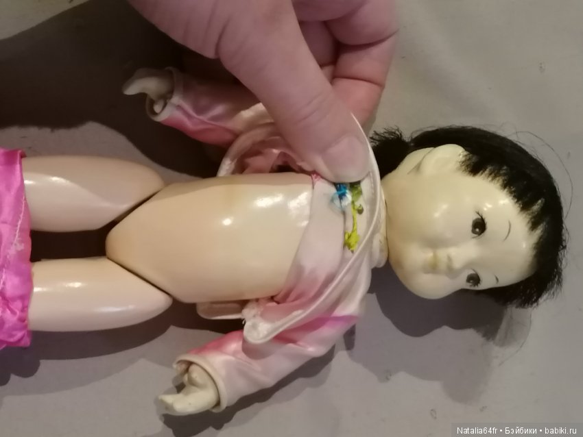 Опилки ,старый Китай .Небольшая кукла Не частая (фото 6)