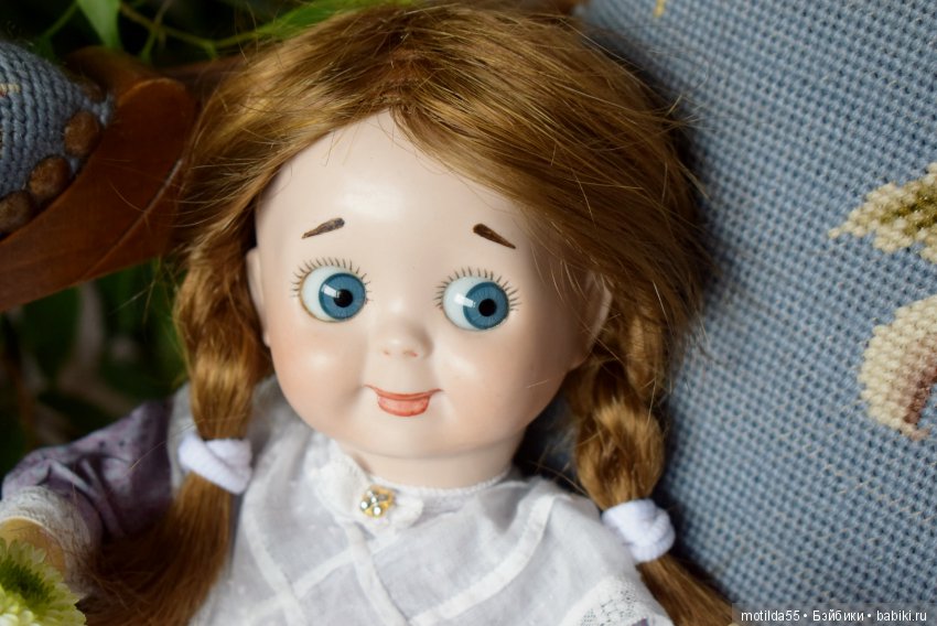 Винтажная реплика красотки-гуглика (Googly) J.D.K. 221 Kestner (фото 3)