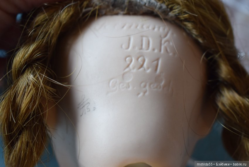 Винтажная реплика красотки-гуглика (Googly) J.D.K. 221 Kestner (фото 6)