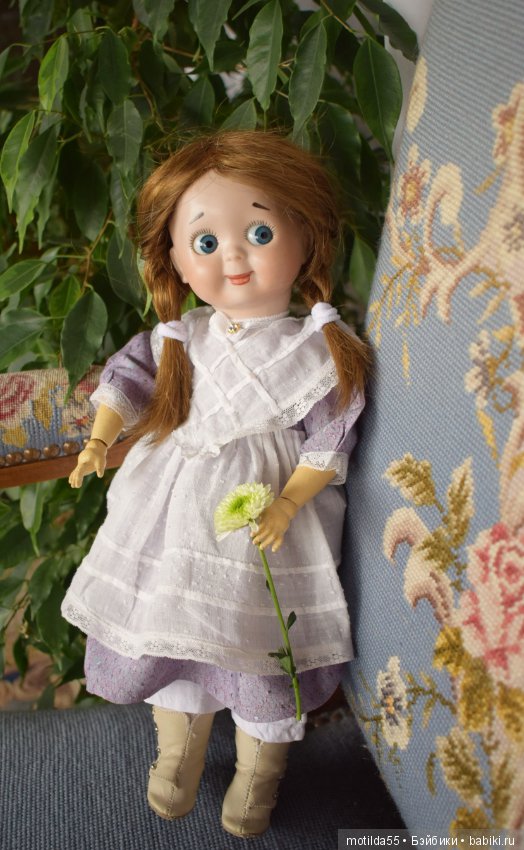 Винтажная реплика красотки-гуглика (Googly) J.D.K. 221 Kestner (фото 4)