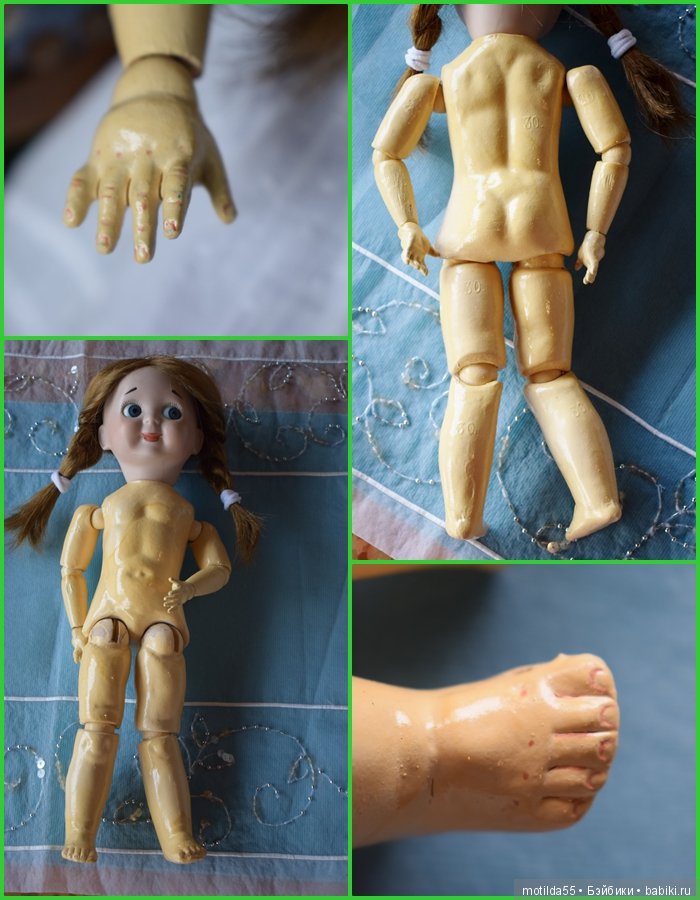 Винтажная реплика красотки-гуглика (Googly) J.D.K. 221 Kestner (фото 5)