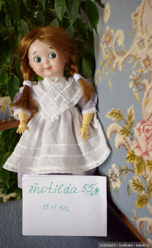 Винтажная реплика красотки-гуглика (Googly) J.D.K. 221 Kestner (фото 10)