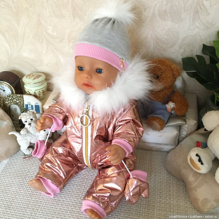 Комбинезон зимний для куклы Беби Бон и аналогов 38-43 см
