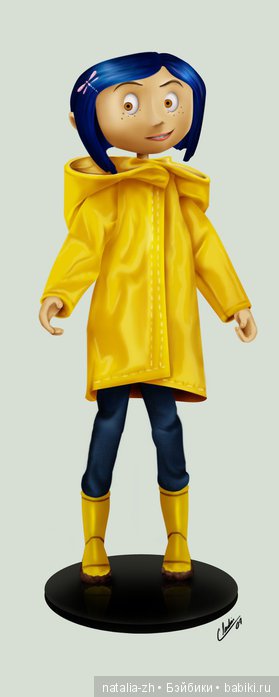 Офиц. название Coraline in Raincoat And Boots Bendy Doll. 