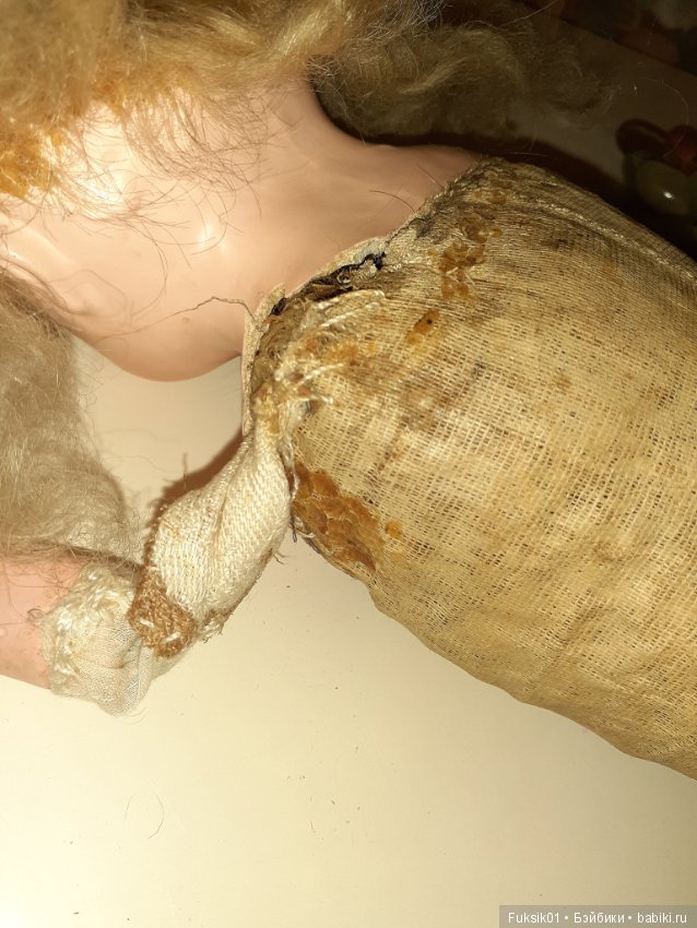 Антикварная кукла из папье маше (фото 9)