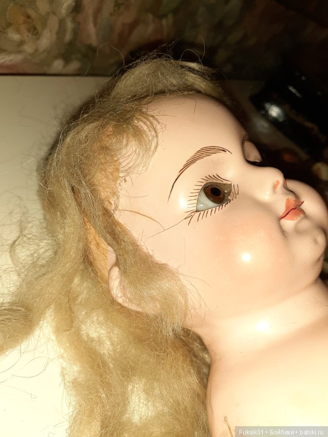 Антикварная кукла из папье маше (фото 7)